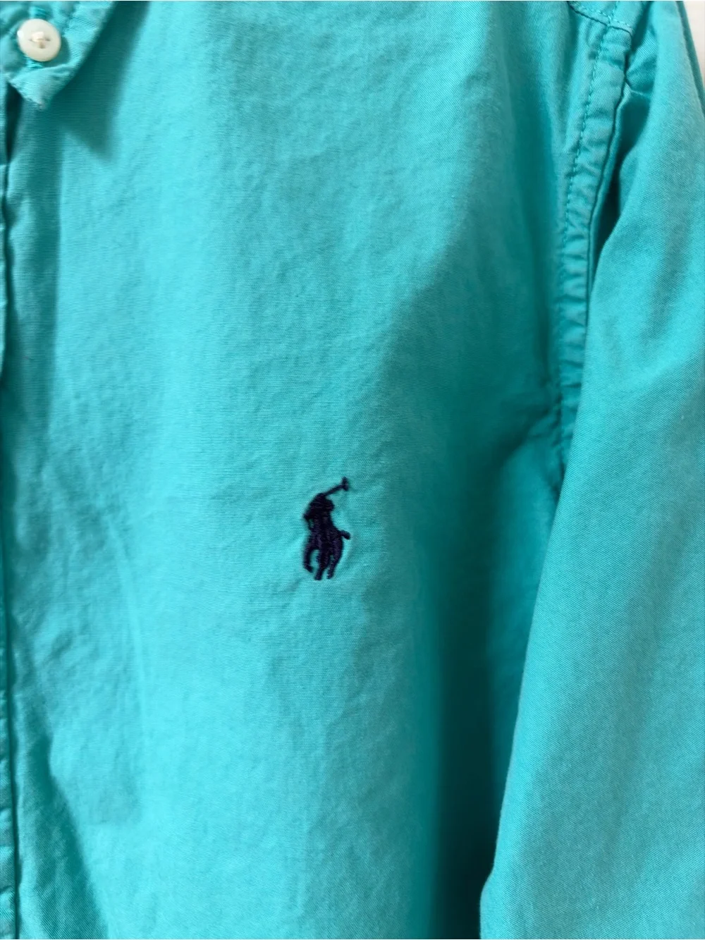Polo by Ralph Lauren Men’s Teal Button-Down Shirt